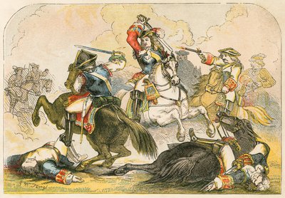 The Duke of Marlborough at the Battle of Ramilies by English School